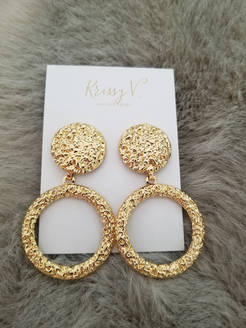 Circle Gold Earrings