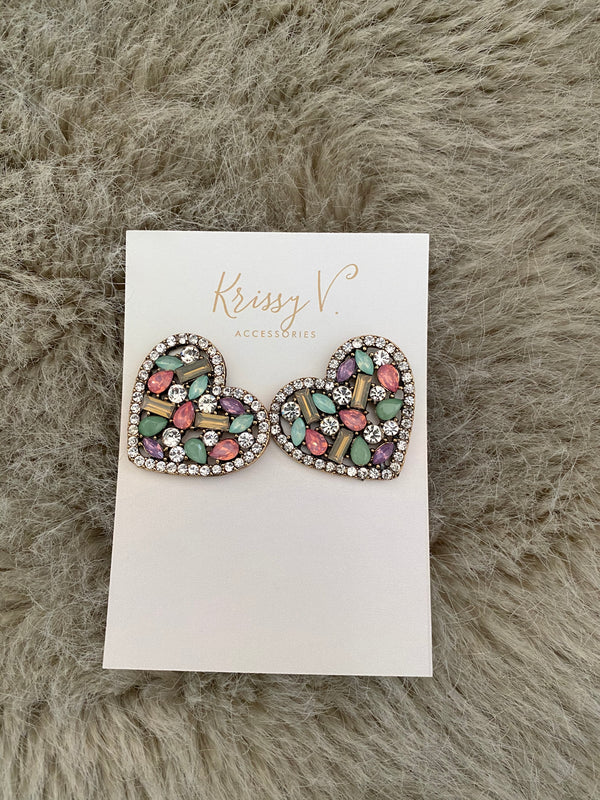 Hailey Heart Earrings